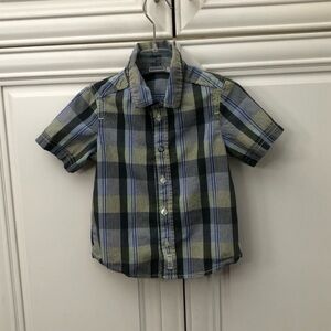 MEXX baby boy plaid short sleeve shirt